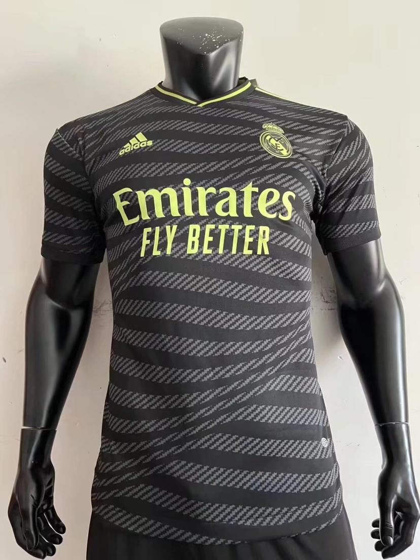AAA Quality Real Madrid 22/23 Third Black/Green Jersey(Player)